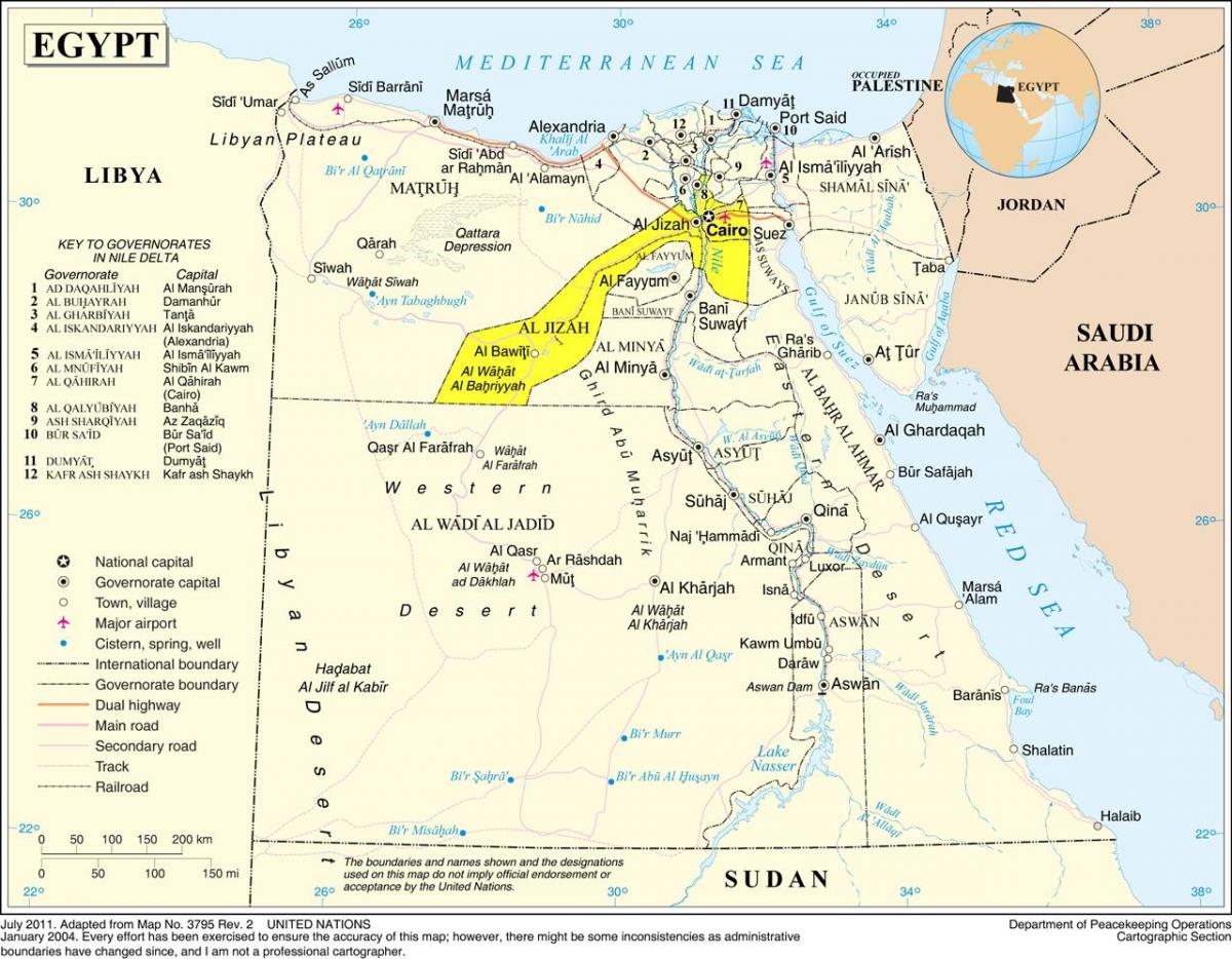 Büyük Kahire haritası 