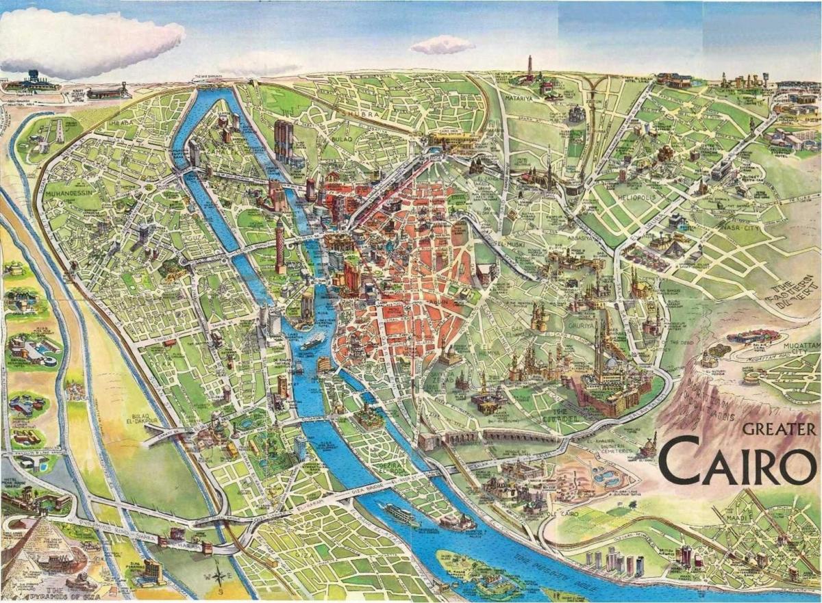 Eski Kahire haritası 
