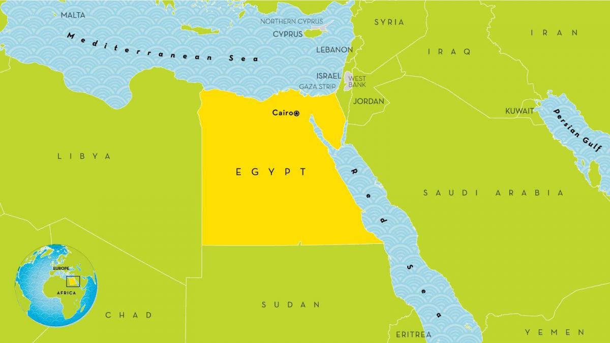 Afrika haritası Kahire
