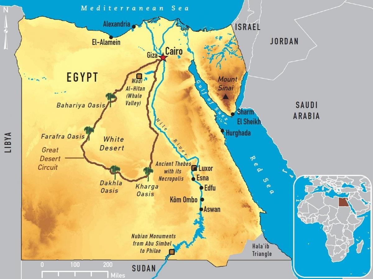 Kahire haritası dünya