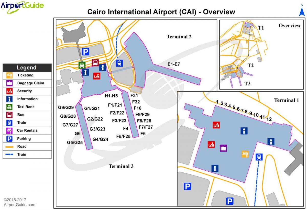 Kahire Uluslararası Havaalanı Haritayı göster