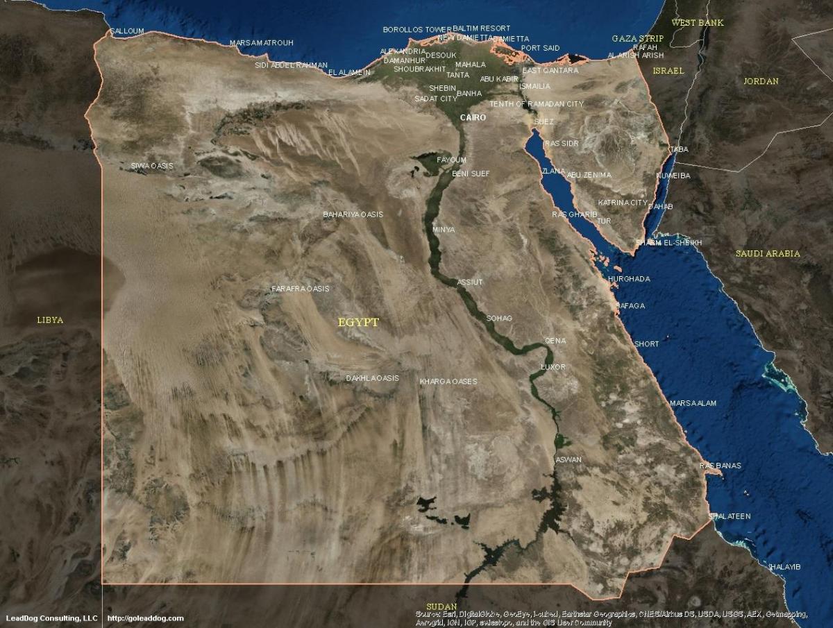 Kahire haritası uydu