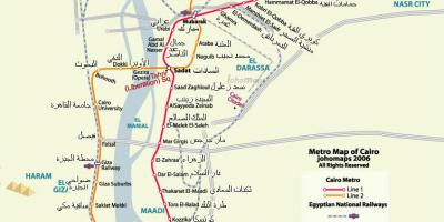 2016 Kahire metro haritası 