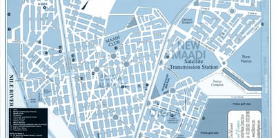 Maadi, Kahire haritası 